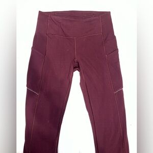 Maroon Lululemon Leggings